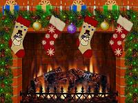 Christmas fireplace screensavers