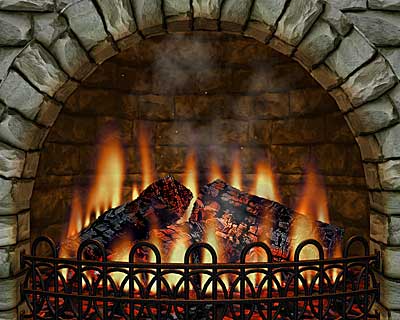 crackling fireplace screensaver free download