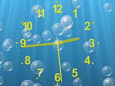 water clock 3d screensaver
